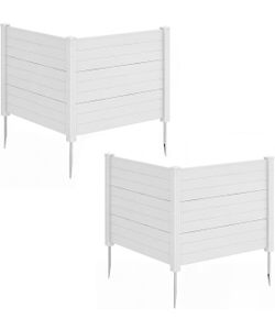 New White Privacy AC or Garbage fence