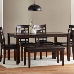 New Wood Dining Table❣️ 6 Seater, Finance Available, $39 Down, No Credit Needed