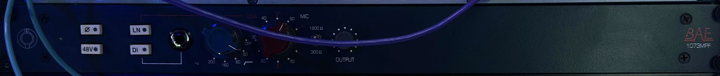 BAE 1073MPF Mic Preamp with Power Supply