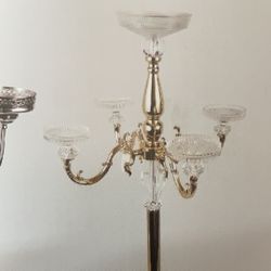 Gold candelabra metal