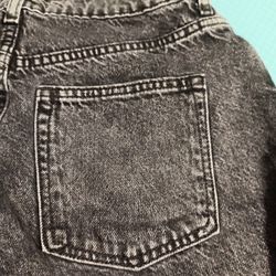 Size 6 Black Acid Wash Jeans