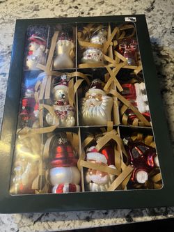 Christmas vintage ornaments new in Box