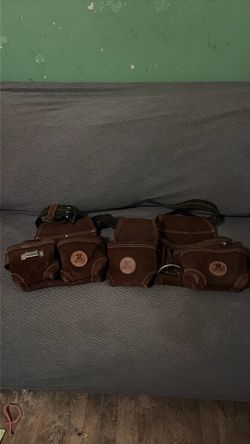 Zelugo Brown Multi-Pocket Belt Bag