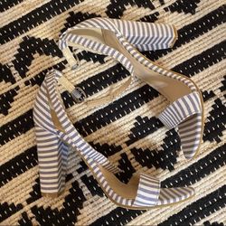 NEW Blue And White Striped High Heels