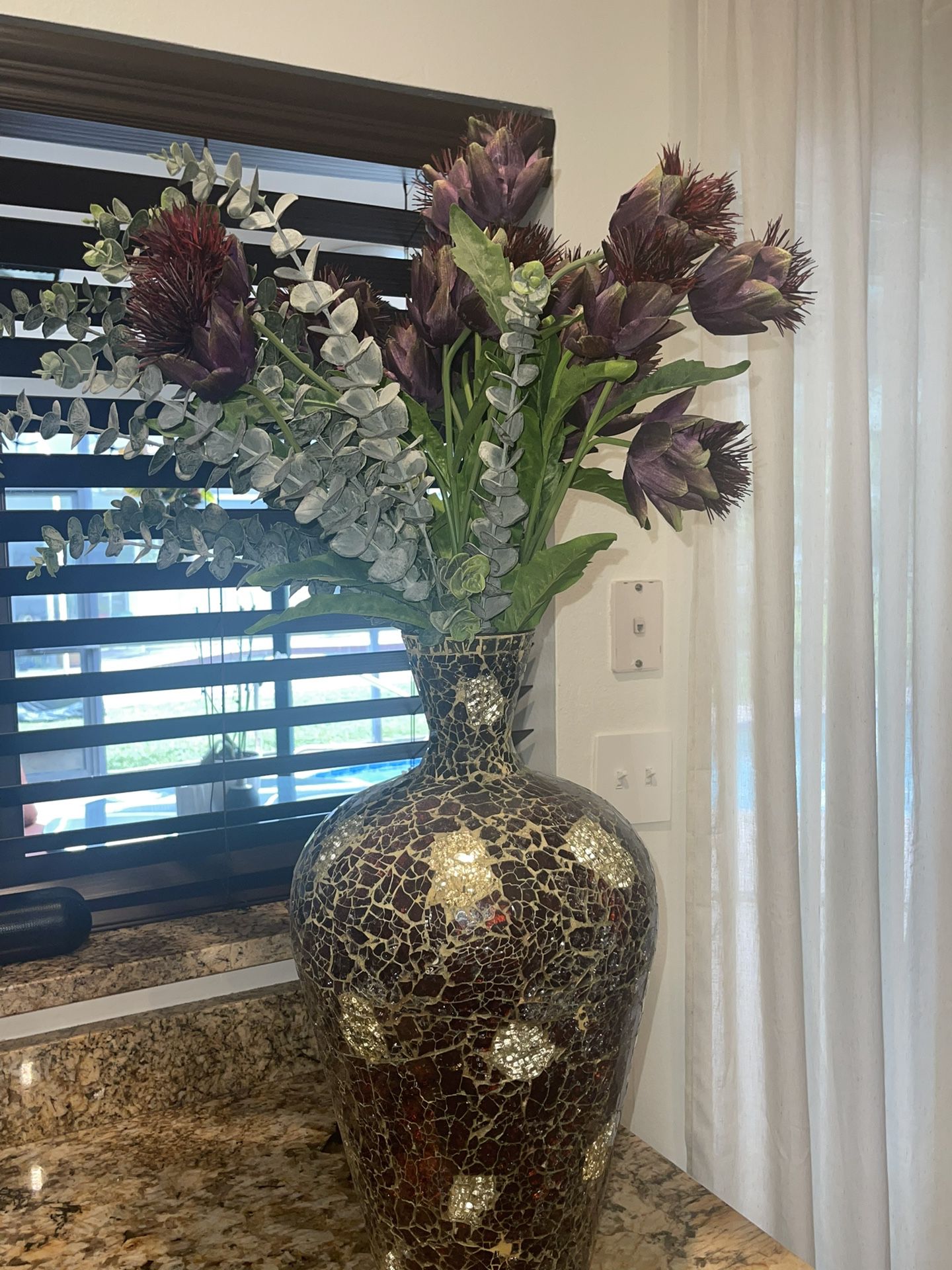 Pier One Vase With Pier One Flowers 