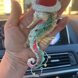 Sea Horse Holiday Tree ornament Made Of Tin 