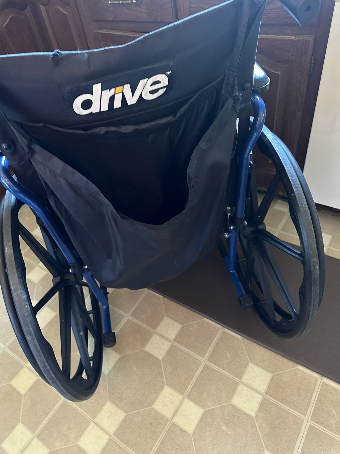 Drive Wheelchair With Seat Pad And Removable Stirrups