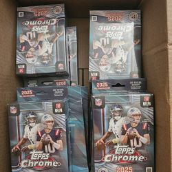 10 2026 NFL CHROME HANGER BOX LOT