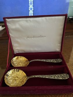 Vintage Silver Plated Serving Spoons 