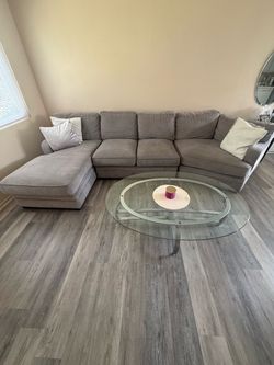 Light grey sectional