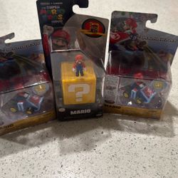 Mario Karts X3 Figures 