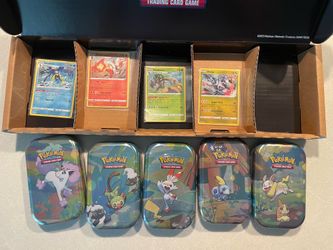 Fusion Strike Galar Pals Mini Tins 5 Pack*NEW SEALED* Amazon Costco Exclusive Promo Cards Gengar Espeon Pokemon Sword Shield