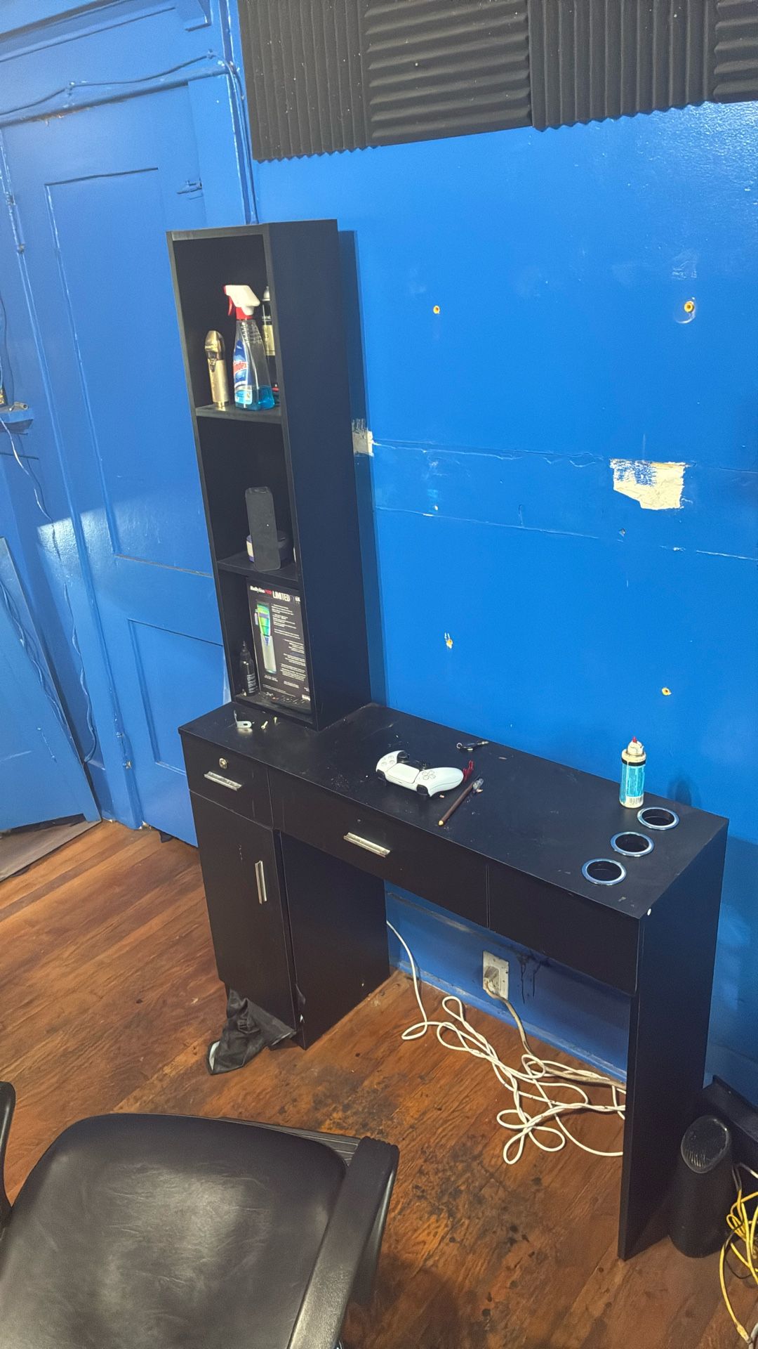 Barbers Stand And Mirror 