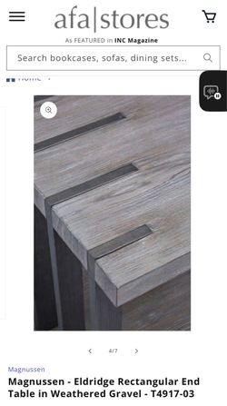 Magnussen Eldridge Rectangular End Table