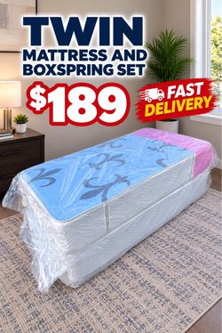 🟢NEW MATTRESS AND BOXSPRING SET
