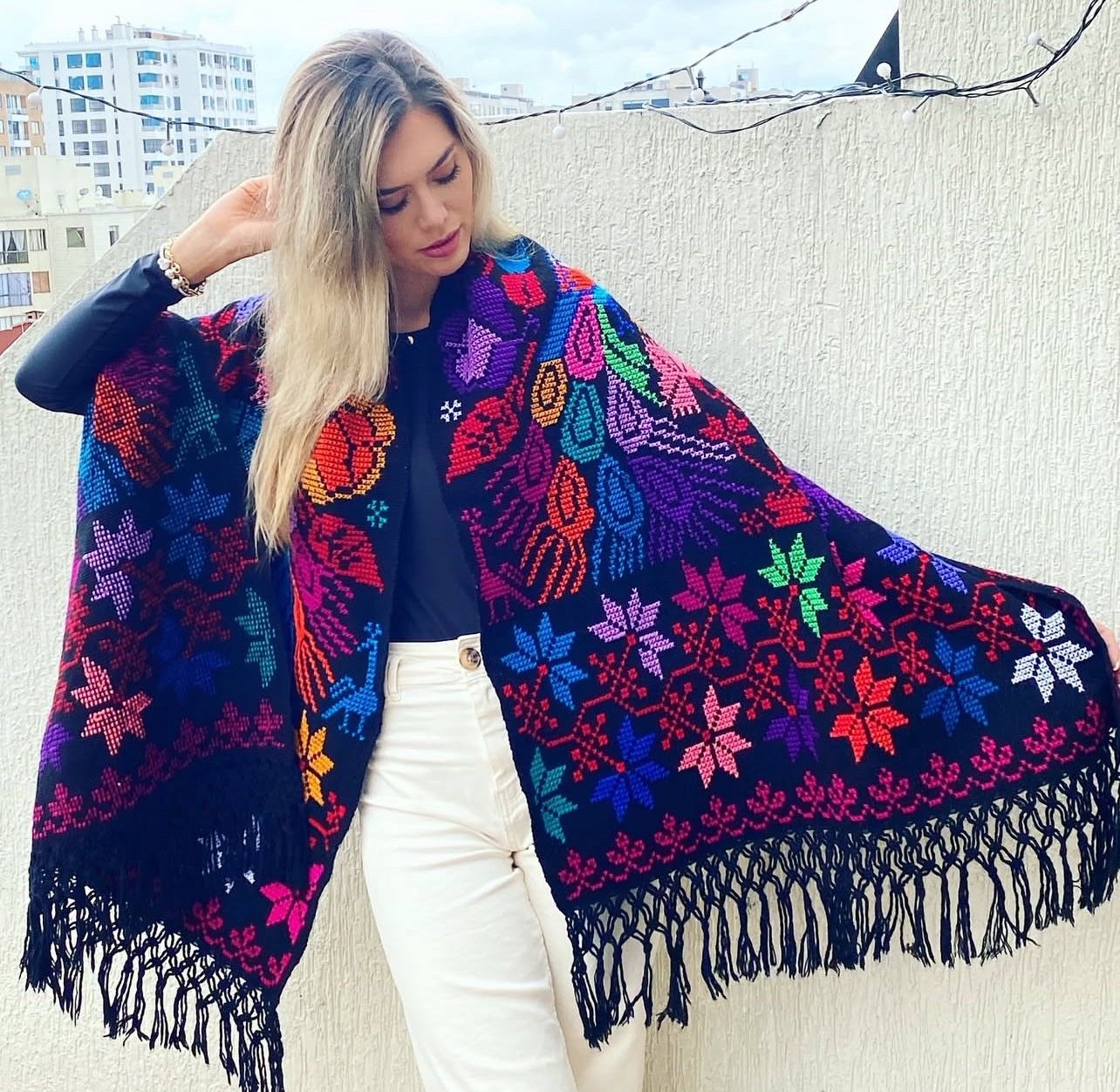 Hermosos Rebozos Mexicanos - Punto De Cruz