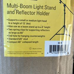 Photography - Multi- Boom Light Stand & Reflector Holder  + 2 Compact Table Top Easels