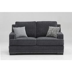 Brand New Gray Or Biege Loveseat (65.74" x 36.61" x 38.18"H)