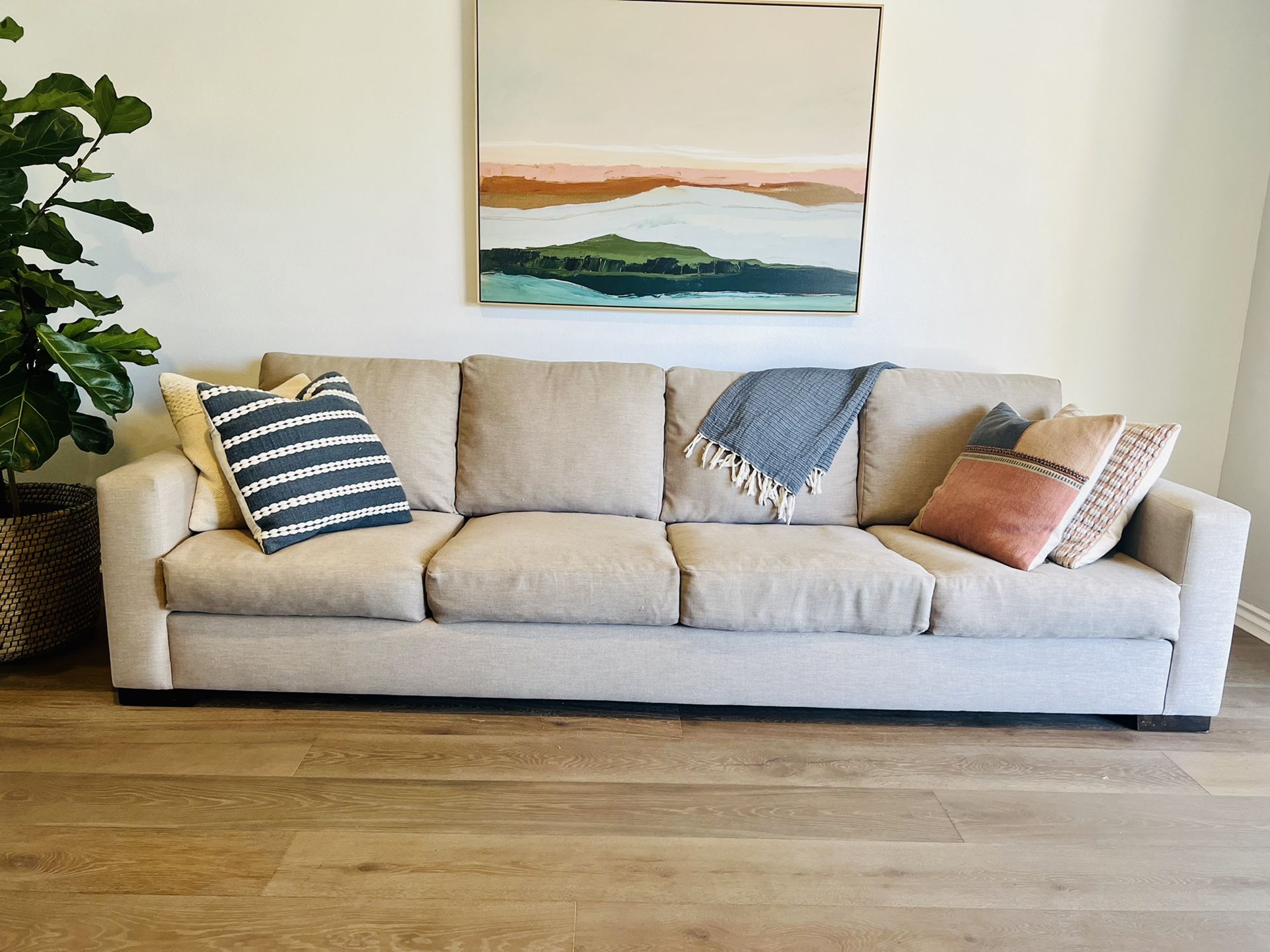 118” X 41" Custom Sofa   