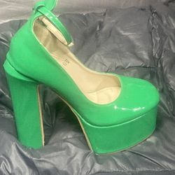 Platform High Heel Mary Janes