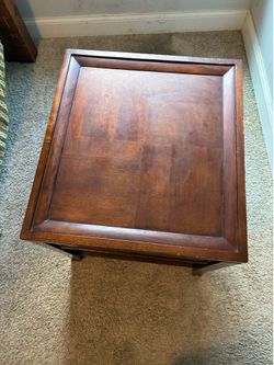 Cherry wood end table