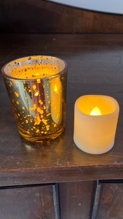 Wedding Or Party Votive Holders And LED Candles