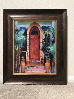 R. Gertz Giclee Art Colorful Door Palm Trees
