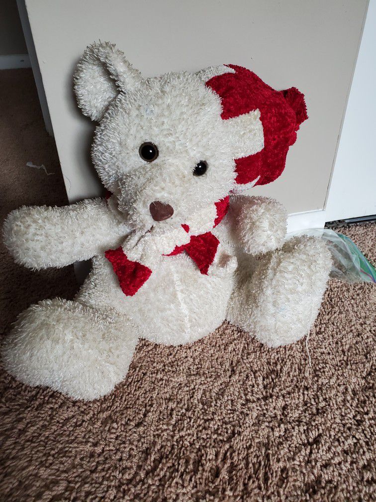 White & Red - Teddy Bear
