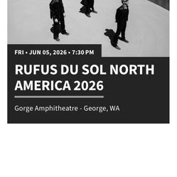 Rufus Du Sol Tickets 