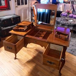 Antique Solid Cherry Dressing Table