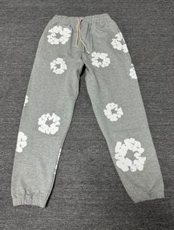 BRAND NEW DENIM TEAR SWEAT PANTS