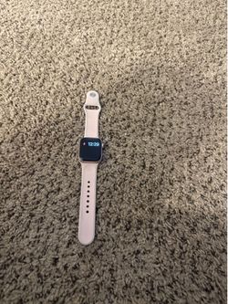 Apple Watch with Pink Sport Band
