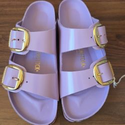 Birkenstock Arizona Big Buckle High-Shine Purple Women's Size 38/39 