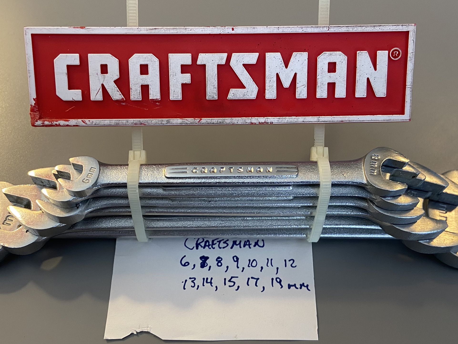 Craftsman Metric Open-end Wrenches (Forged in U.S.A.)
