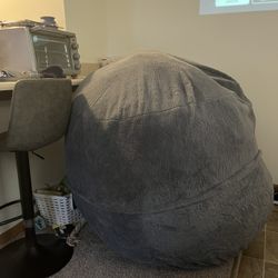 5 Foot Giant Bean Bag Chair (foam) That Expands To Queen Size Bed