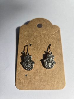 Alex & Ani Hamsa Earrings