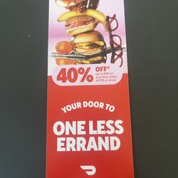 DoorDash code (digital)
