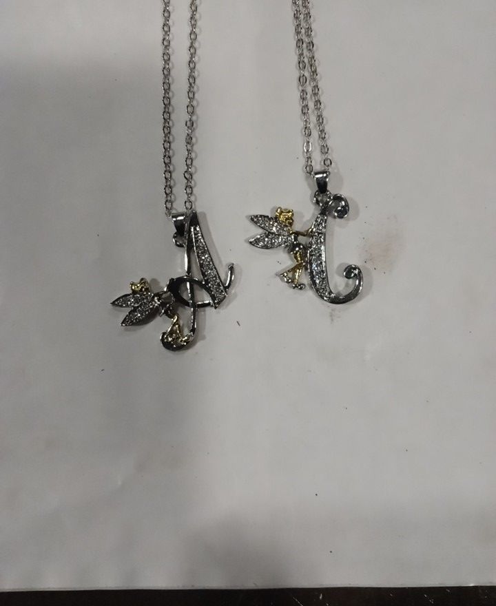 Iced Blinged Out Diamond Initial Pendants and Chains