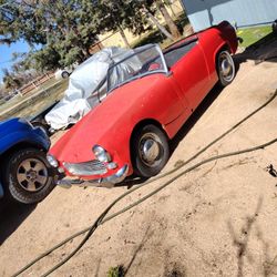 Austin Healey Sprite And Many Parts 