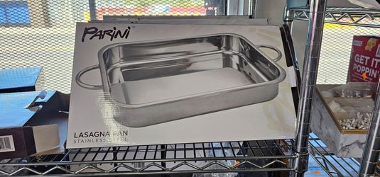 New Parini Stainless Steel Lasagna Pan with Handles