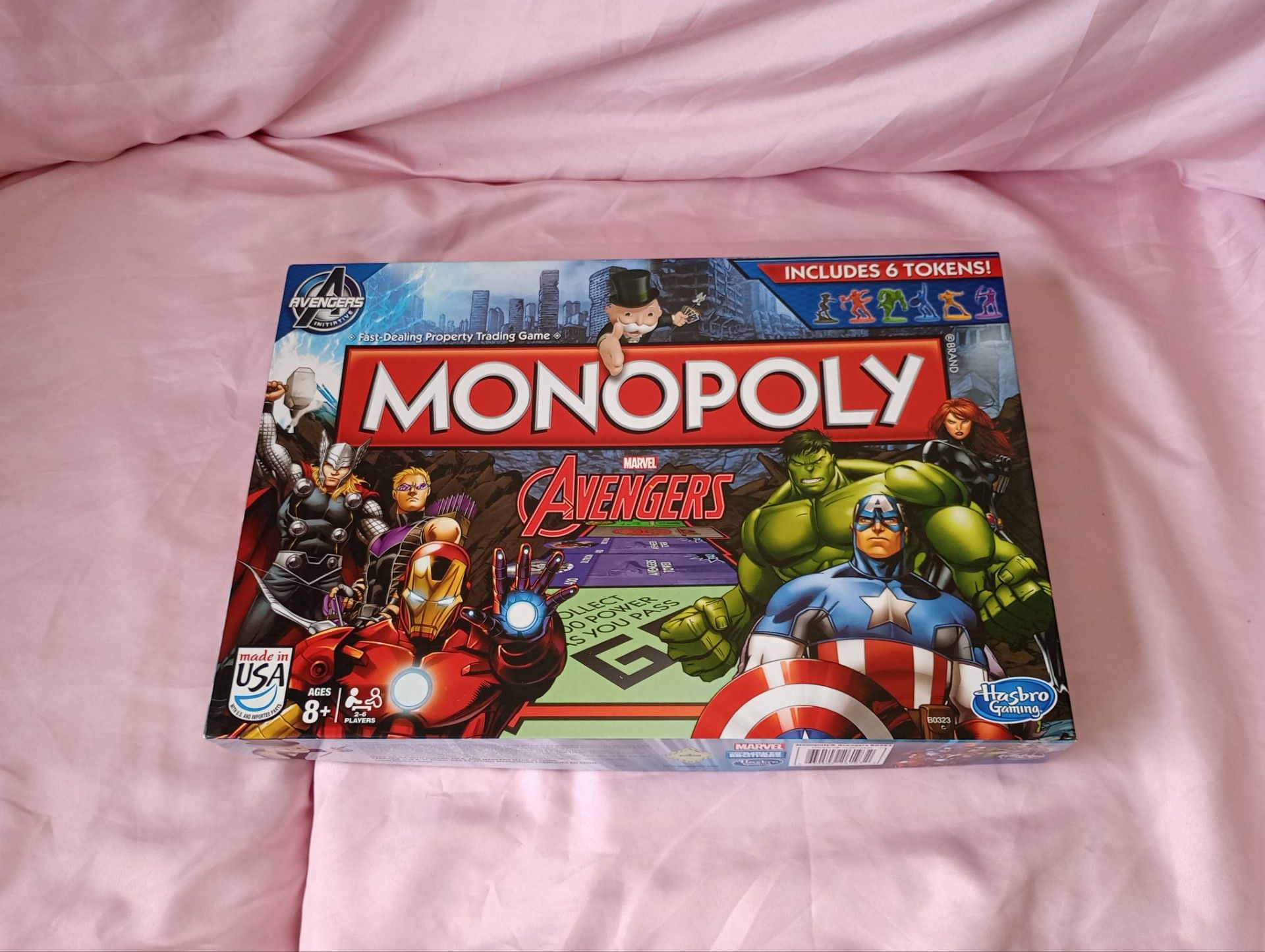 Marvel Avengers Monopoly Board Game - 2014 Hasbro - Complete