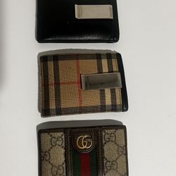 Gucci & Burberry Wallets