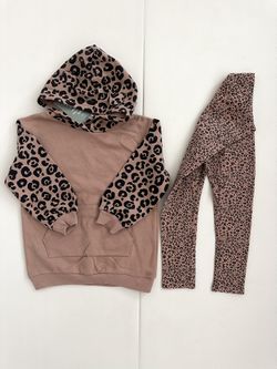 New H&M Girls’ Hoodie And Legging Set Size 4-6T