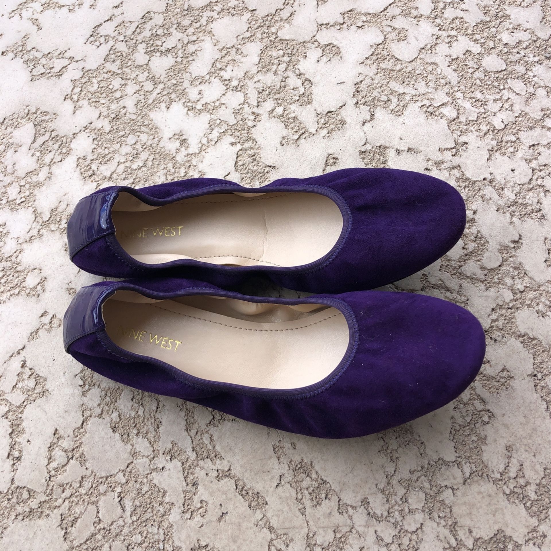Shoes- New Nine West Purple Suede Shoes