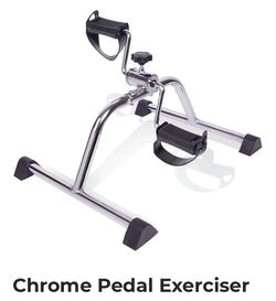 Chrome Pedal Exerciser w/ Adjustable Tension