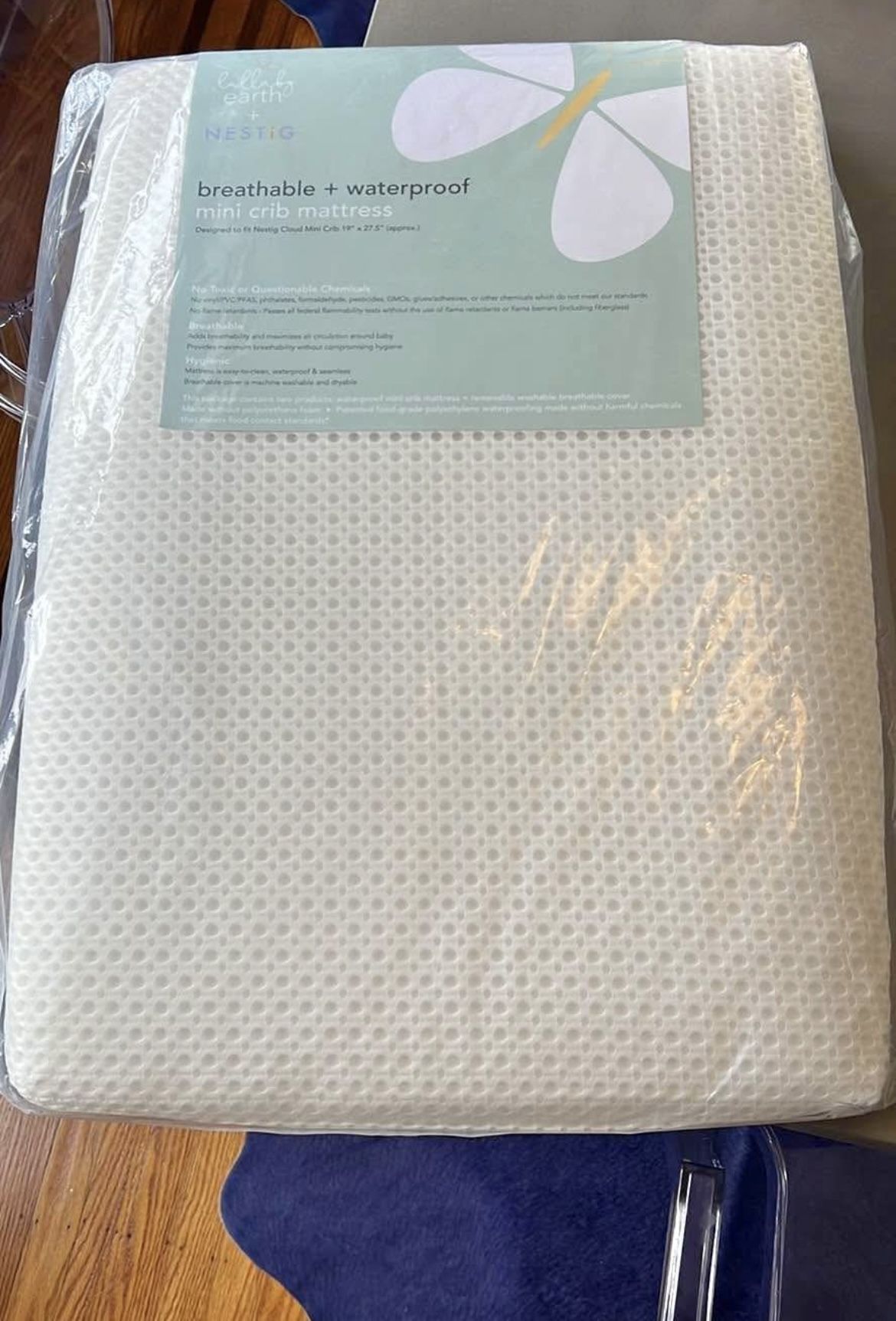 New Nestig breathable +waterproof mini crib mattress