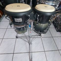 Bongos Drums With Stand  !! $120 Or Best Offer !!