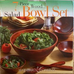 Wooden Bowl Set 7 Piece Woodard and Charles