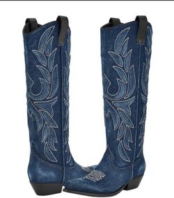 Denim Boots