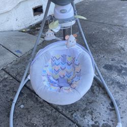 Electric Rocker Baby Swing Infant Portable Cradle Bouncer Seat Sway Chair&Music